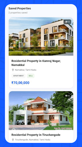 Nithra Bhoomi App Home Screen